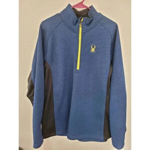 Spyder Sweater Mens Medium 1/4 Zip Jacket Thermal Pull Over Size XL #5‎